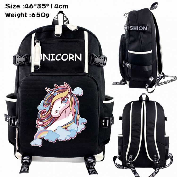 Unicorn Anime Backpack schoolbag 46X35X14CM 650G