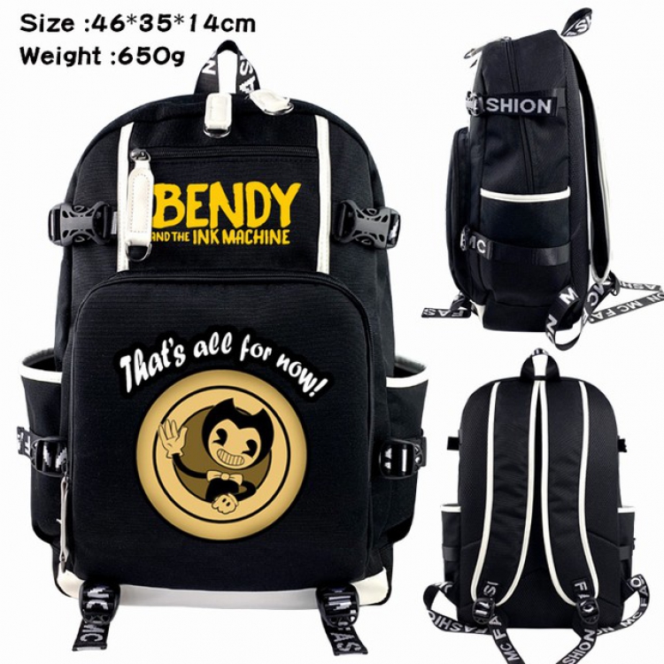 Bendy and ink machin Anime Backpack schoolbag 46X35X14CM 650G