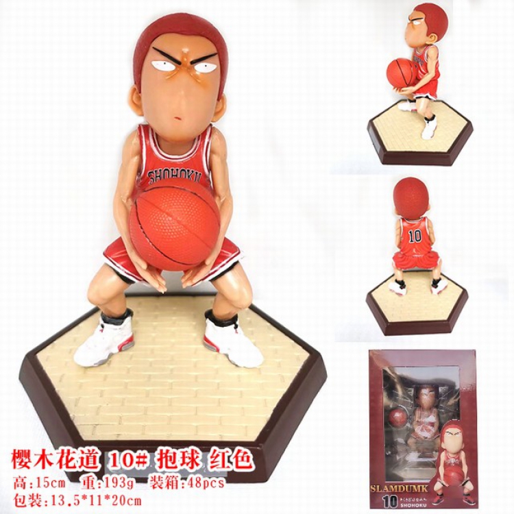 Slam Dunk Hanamichi Sakuragi Boxed Figure Decoration Model 15CM 190G Color box size:13.5X11X20CM a box of 48