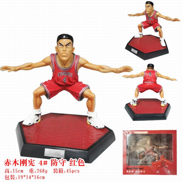 Slam Dunk Akagi Takenori Boxed Figure Decoration Model 15CM 268G Color box size:19X14X16CM a box of 45