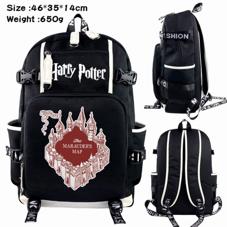 Harry Potter Anime Backpack schoolbag 46X35X14CM 650G