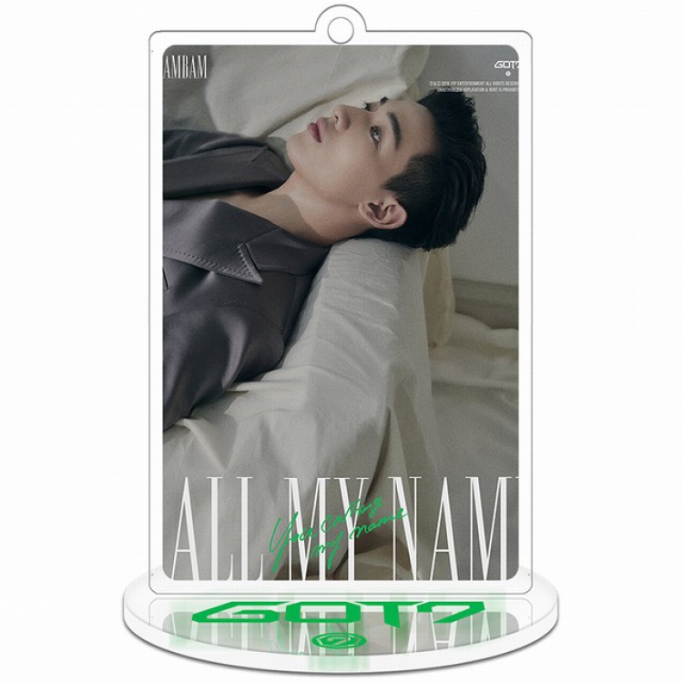 Got7 Bambam Rectangular Small Standing Plates acrylic keychain pendant 8-9CM