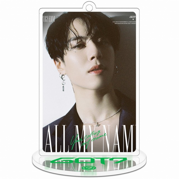 Got7 Yugyeom Rectangular Small Standing Plates acrylic keychain pendant 8-9CM