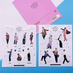 BTS Stickers transparent stick...