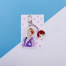 BTS SUGA Cartoon character key...