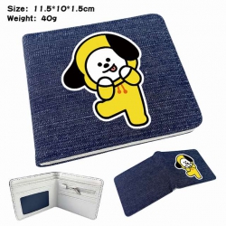 BTS Puppy Anime Printed denim ...