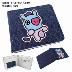 BTS Pony Anime Printed denim c...