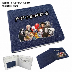 Friends Anime Printed denim co...