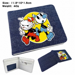 Cuphead Anime Printed denim co...