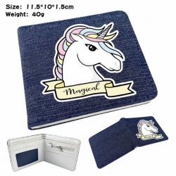 Unicorn Anime Printed denim co...