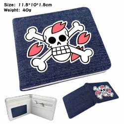 One Piece Anime Printed denim ...