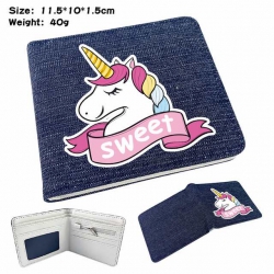 Unicorn Anime Printed denim co...