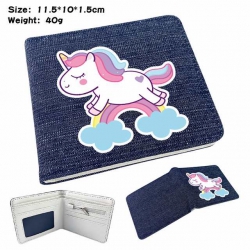 Unicorn Anime Printed denim co...