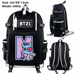 BTS Anime Backpack schoolbag 4...