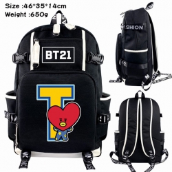 BTS Anime Backpack schoolbag 4...