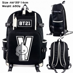 BTS Anime Backpack schoolbag 4...