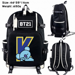 BTS Anime Backpack schoolbag 4...
