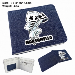 Marshmello Anime Printed denim...