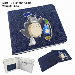 Totoro Anime Printed denim col...