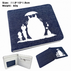 Totoro Anime Printed denim col...