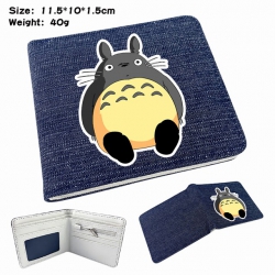 Totoro Anime Printed denim col...