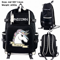 Unicorn Anime Backpack schoolb...