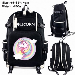 Unicorn Anime Backpack schoolb...