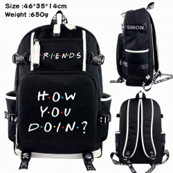 Friends Anime Backpack schoolb...