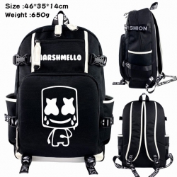 Marshmello Anime Backpack scho...