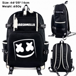 Marshmello Anime Backpack scho...