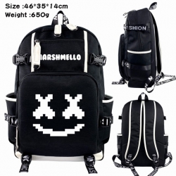 Marshmello Anime Backpack scho...