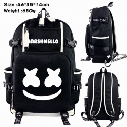 Marshmello Anime Backpack scho...