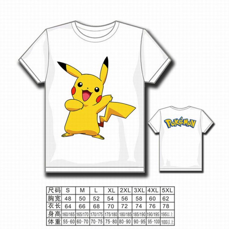 Pokemon Full color printed short-sleeved T-shirt S M L XL 2XL 3XL 4XL 5XL