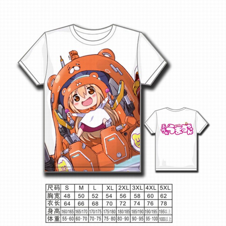 Himono!Umarucha Full color printed short-sleeved T-shirt S M L XL 2XL 3XL 4XL 5XL NO FILLING