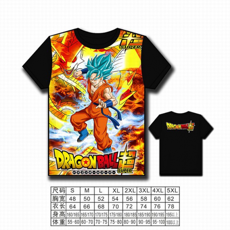 Dragon Ball Full color printed short-sleeved T-shirt S M L XL 2XL 3XL 4XL 5XL