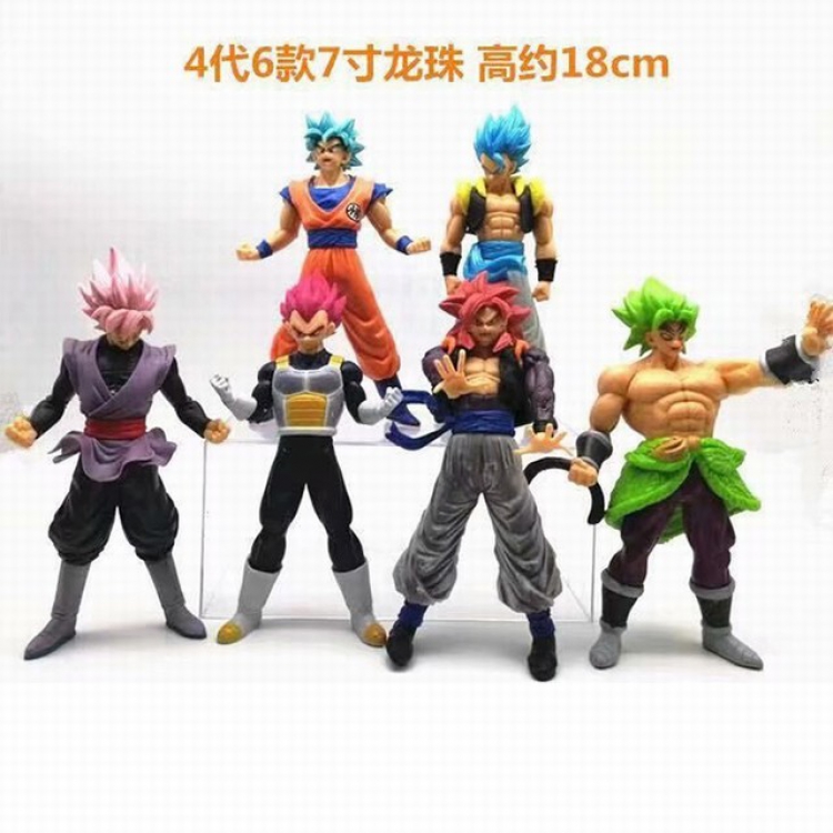 Dragon Ball a set of six Bagged Figure Decoration Model 18CM