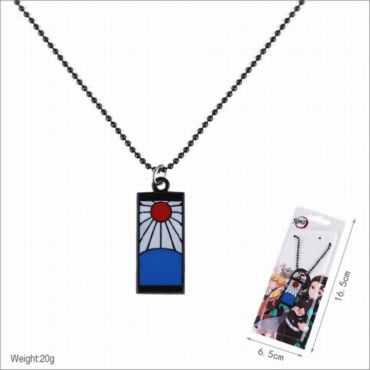 Demon Slayer Kimets Kamado Tanjirou Necklace pendant 16.5X6.5CM 20G