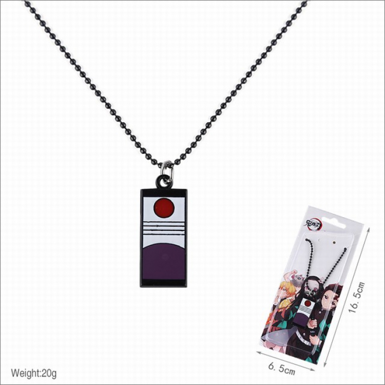 Demon Slayer Kimets Kamado Tanjirou Necklace pendant 16.5X6.5CM 20G