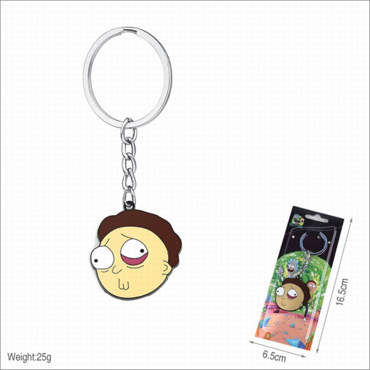  Rick and Morty Keychain pendant 16.5X6.5CM 25G a set price for 5 pcs 