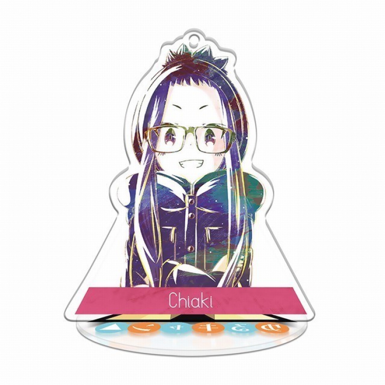 Laid-Back Camp: Room Camp △ Q version soma Small Standing Plates Acrylic keychain pendant 8-9CM
