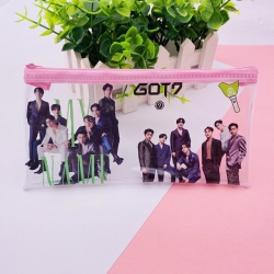 GOT7 Color cosmetic bag transp...