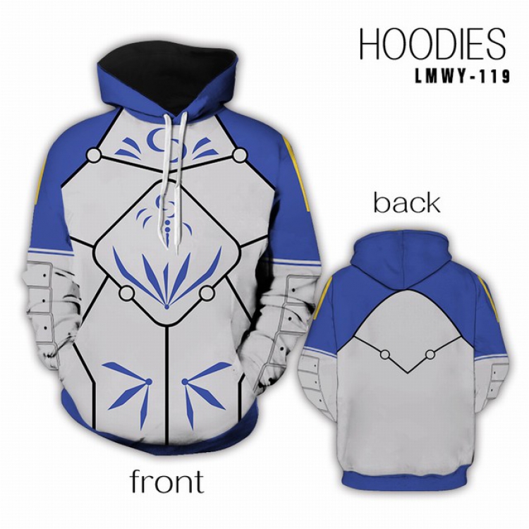 Fate Stay Night Full color Hooded Long sleeve Hoodie S M L XL XXL XXXL preorder 2 days LMWY119
