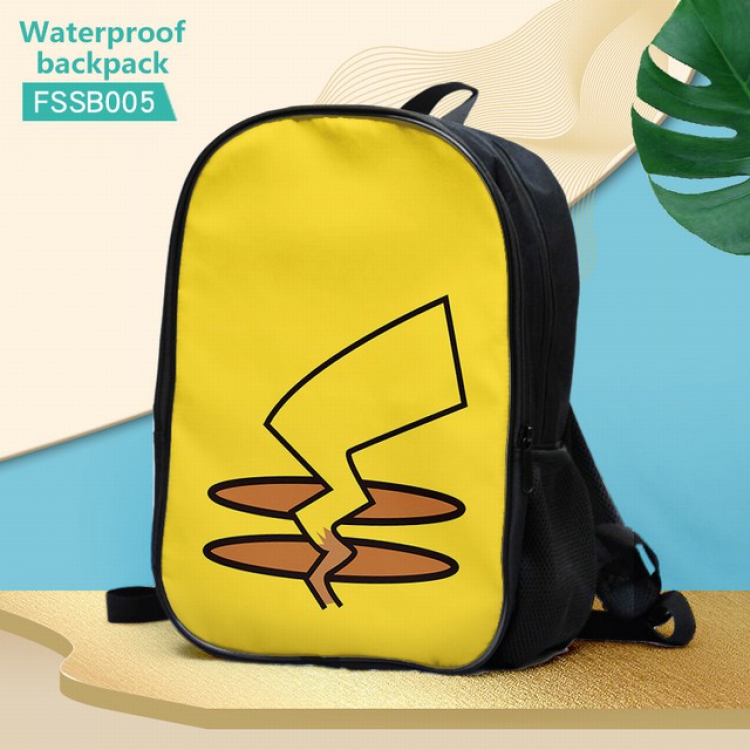 FSSB005-Pokemon Pikachu Waterproof Backpack 30X17X40CM 0.5KG