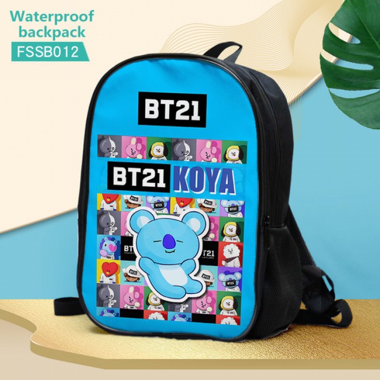 FSSB012-BTS Waterproof Backpack 30X17X40CM 0.5KG