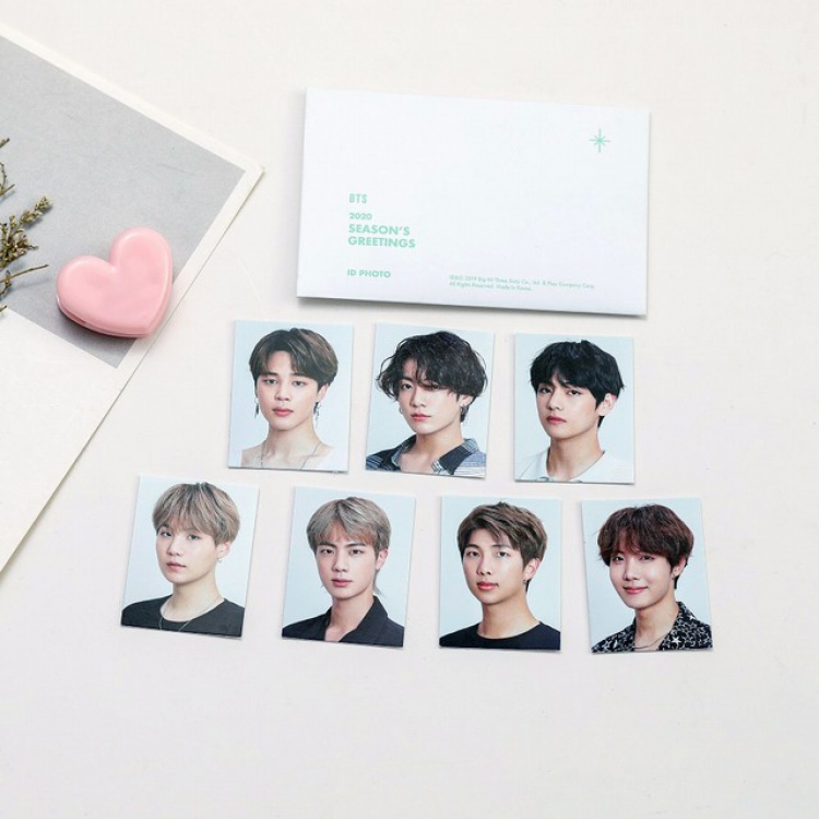 BTS ID photo a Set of 7 3X4CM 5G a set price for 5 sets