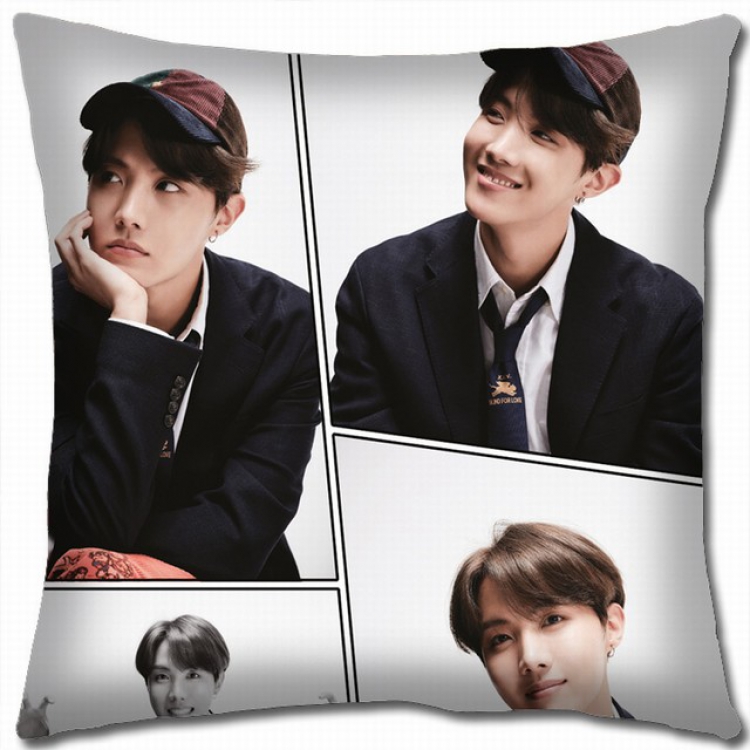 BTS Double-sided full color pillow cushion 45X45CM BS-826B NO FILLING