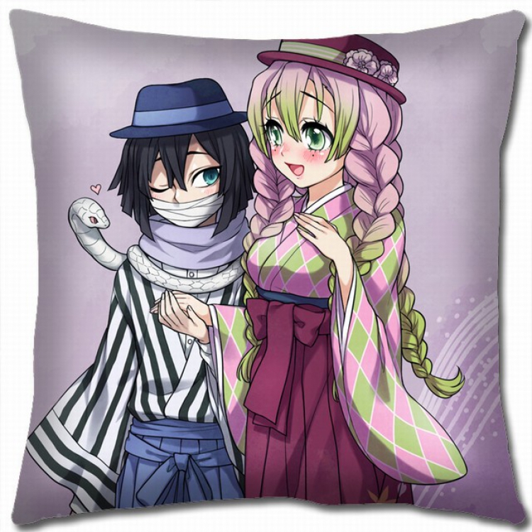 Demon Slayer Kimets Double-sided full color pillow cushion 45X45CM G4-168 NO FILLING