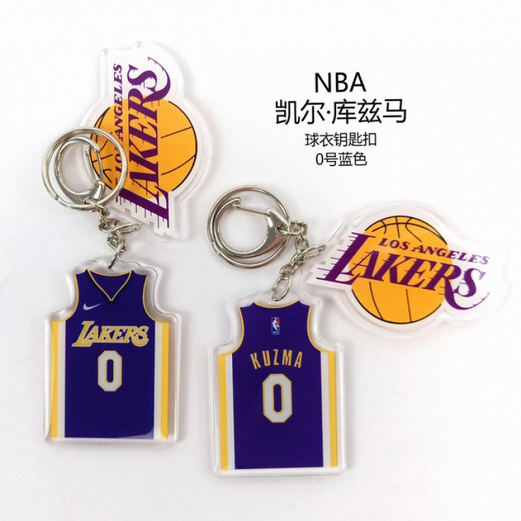 NBA Kyle Kuzma Popular jerseys Keychain Pendant a set price for 5 pcs