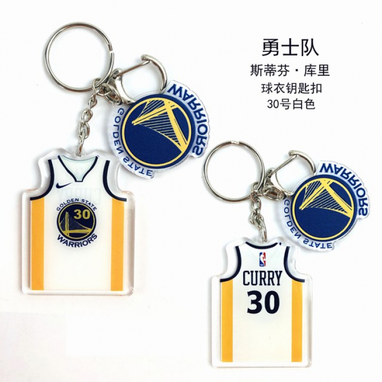 NBA Golden State Warriors Stephen Curry Popular jerseys Keychain Pendant a set price for 5 pcs