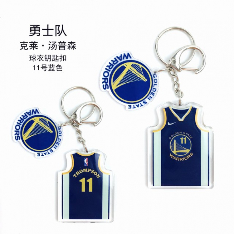 NBA Golden State Warriors Klay Thompson Popular jerseys Keychain Pendant a set price for 5 pcs